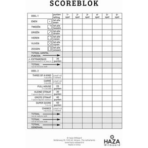 Sigel - Yahtzee Scoreblok - Spelaccessoires - 250 Vellen
