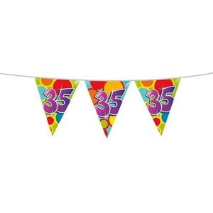 Leeftijd Verjaardag Thema Vlaggenlijn 35 jaar - Plastic - 10 meter