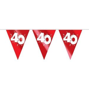 Haza Original Vlaggenlijn Pe Robijn ""40"" Rood 10 M