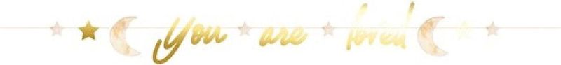 Letterslinger baby safari You are Loved nude 250cm.