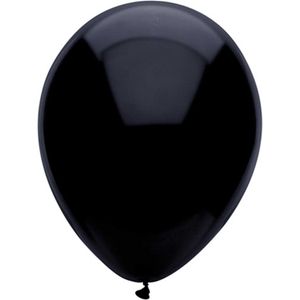 Haza - Ballonnen - zwart - verjaardag/thema feest - 100x stuks - 29 cm