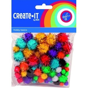 Glitter Pompoms, 78st.