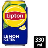 Lipton Ice tea Lemon no bubbles blik 24 x 330 ml