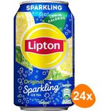 Lipton - Ice Tea Sparkling - Frisdrank - Koolzuurhoudend - Blik 330 ml