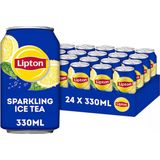 Lipton - Ice Tea Sparkling - Frisdrank - Koolzuurhoudend - Blik 330 ml