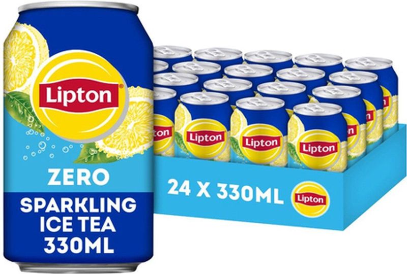 Lipton Ice Tea Sparkling Zero 33 Cl Per Bli - Tray 24 Blikken