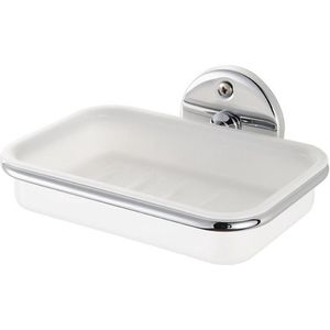 Haceka - Standaard Zeephouder - Chroom - Messing - Wandmontage