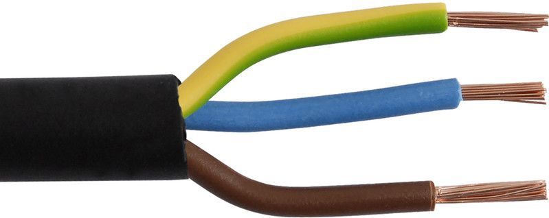 Rubber Stroomkabel - 10 Meter - 3 Aderig - Bestand Tegen Chemische Stoffen