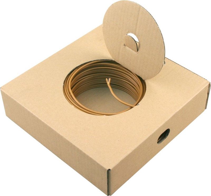 Installatiedraad VD 2.5 mm2 100 m bruin 01.265.02