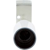 Fitting E14 met haakse beugel maximaal 40W wit