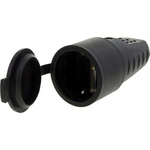 QUARKZMAN 6 Stücke Schwarze Steckerlöcher, H16 Wasserdichter Gummiknopfstecker für 15mm/0,59 Loch