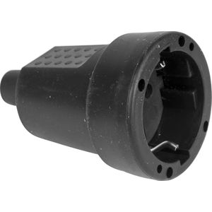 Q-link - Contrastekker - Zwart - Randaarde - PVC - 10/16 A