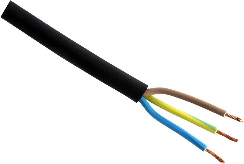 Neopreenkabel - 3 x 1 mm² - 10 Meter - Geschikt voor Garage en Buiten