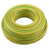 Installatiedraad - Geel/Groen - Vinyl - 20 Meter
