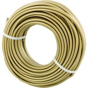 Huishoudsnoer - Plat - Goud - 2x 0.75 mm² - 20 meter