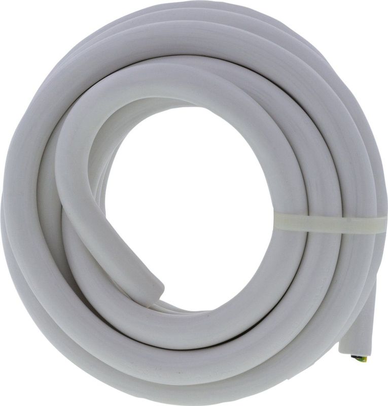 Huishoudsnoer - 4 Aderig - 3 Meter - 2.5 mm² - Bruin/Zwart/Grijs