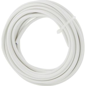 Elektrisch Draad VTLBp Plat H03VVH2-F - Wit - 5m - 2x0,75mm2