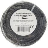 Huishoudsnoer - Plat - 2 Aderig - 10 Meter - 0.75 mm²