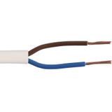 Elektrisch Draad VTLB Rond H03VVH2-F - Wit - 5m - 2x0,75mm2