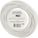 Huishoudsnoer - 20 Meter - 2 Aderig - 0.75 mm² - Bruin en Blauw