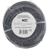 Huishoudsnoer - Zwart - VMvS - 2x 0.75 mm² - 20 meter