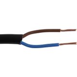 Huishoudsnoer - Zwart - VMvS - 2x 0.75 mm² - 20 meter