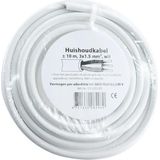 Huishoudsnoer - 10 Meter - 3 Aderig - Vinylmantelleiding - 1.5 mm²