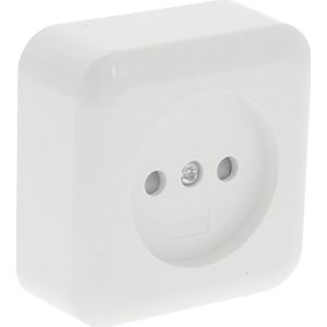RoadEu 8-voudig Stopcontact IP44 Verticaal 8x Schuko Randaarde 230V/16A Verdeeldoos Voorgemonteerd Kabelwartel PG13,5 Compact Werkplaats Garage