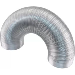 Afvoerslang - Zilver - Flexibel - Diameter 150mm - Lengte 3m