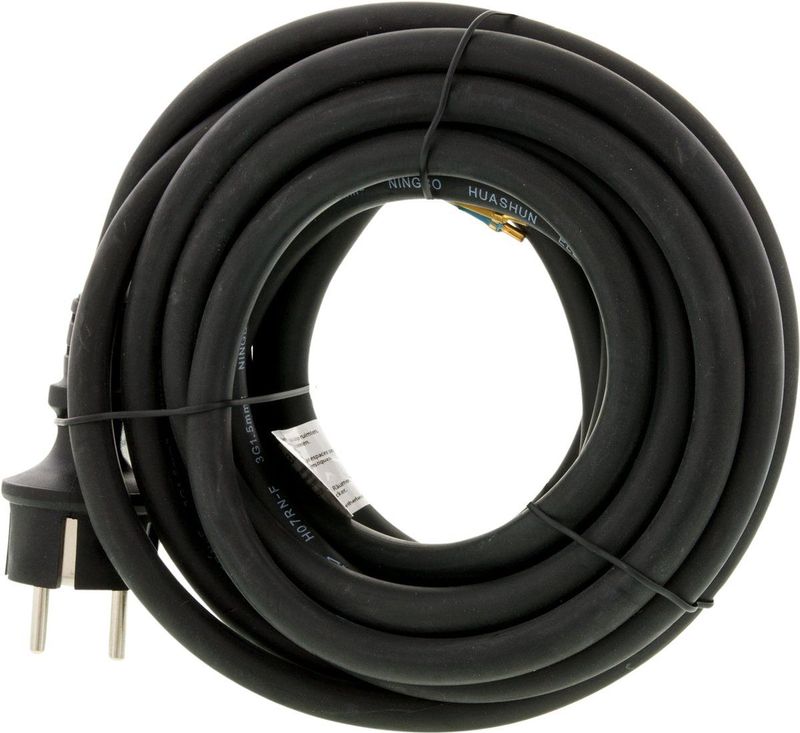 Exin - Aansluitsnoer - 5 Meter - Schuko Stekker - Rubber