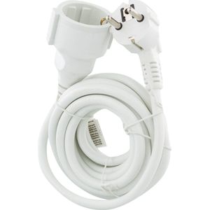 Q-Link Verlengsnoer met Randaarde - 2500W - 3 x 1.5 mm² - 3 meter kabel - Wit