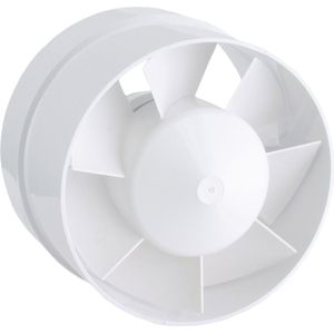 BAIFULAI Buisventilator, 100 mm, buisventilator, inline afvoerventilator, 130 m³/u, hoge kwaliteit afvoerventilator, in buis, stille kanaalventilator voor huis, badkamer, toilet, keuken, broeikas