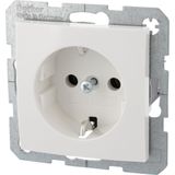 Berker S1 Inbouw Stopcontact met Randaarde - 1-voudig - Polarwit