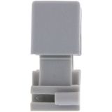 Drukzadel - Grijs - Kunststof - Aantal: 10 stuks - Diameter: 12 - 20 mm