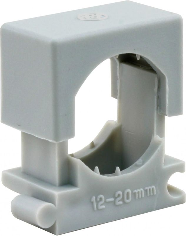 Drukzadel - Grijs - Kunststof - Aantal: 10 stuks - Diameter: 12 - 20 mm