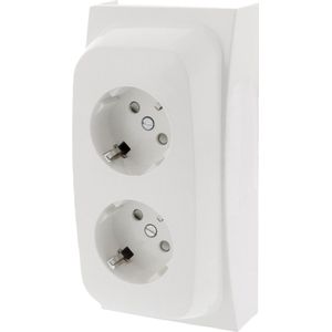 Attema K40 contactdoos 2-voudig Wit RAL 9010