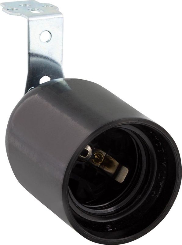 Q-link - E27 Fitting - Zwart - Haakse Beugel - 60W