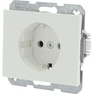 Berker - K1 - Stopcontact - Wit - Inbouw - Randaarde