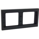 BERKER K1 Afdekraam 2-voudig antraciet