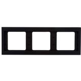 BERKER K1 Afdekraam 3-voudig antraciet