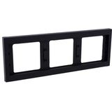 BERKER K1 Afdekraam 3-voudig antraciet