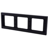 BERKER K1 Afdekraam 3-voudig antraciet