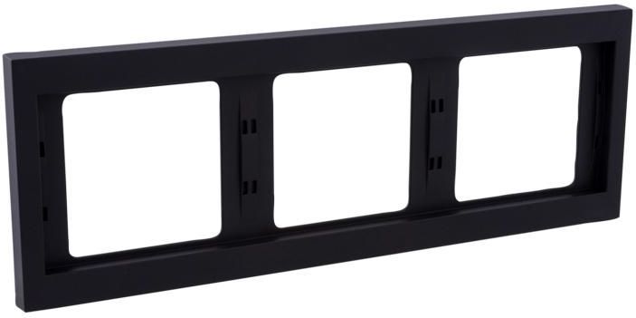 BERKER K1 Afdekraam 3-voudig antraciet