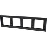 BERKER K1 Afdekraam 4-voudig antraciet