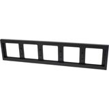 BERKER K1 Afdekraam 5-voudig antraciet