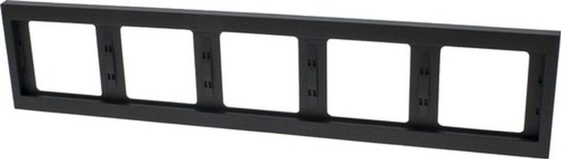 BERKER K1 Afdekraam 5-voudig antraciet