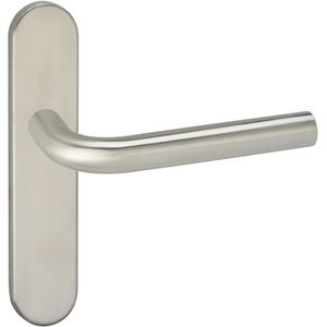 Impresso Dursley Deurklink – Deurbeslag – Ovaal – Deurschild – Zilver