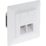 Q-Link UTP CAT6 Inbouw Contactdoos RJ45 Wit