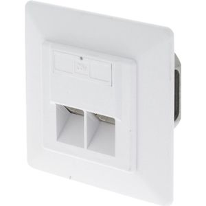 Q-Link UTP CAT6 Inbouw Contactdoos RJ45 Wit