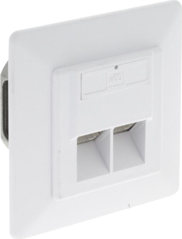 Q-Link UTP CAT6 Inbouw Contactdoos RJ45 Wit